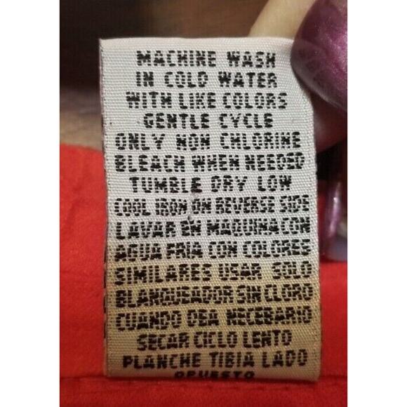 Erin London Women's Red Crinkle Blazer Jacket Button up Long Sleeve Size S - LN - Picture 9 of 9